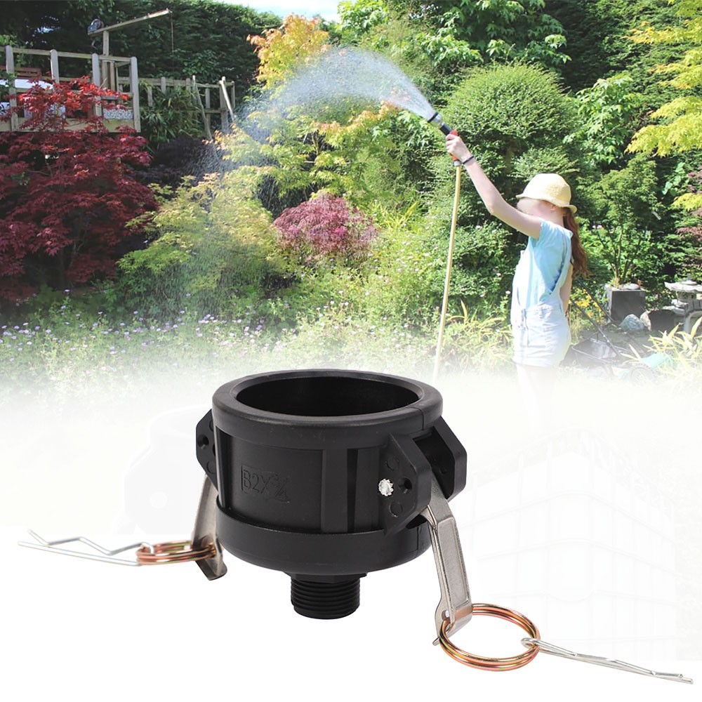 2 Inch Cam Lock to 3/4 Inch Garden Hose Adapter for 275/330 Gallon IBC Tote Water Tank