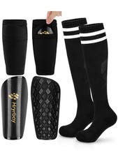 Kids Soccer Shin Guards Toddler Shin Pads with Sleeves and Socks for Age 3-16...
