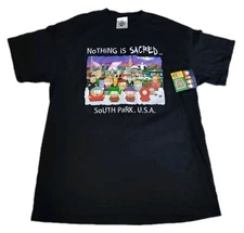 Vtg Deadstock South Park Comedy Central NWT Black Tee Shirt Size Large 2005