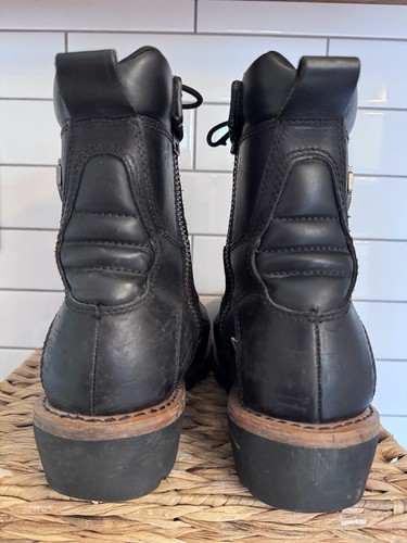 Harley-Davidson Men's Tyson Logger Black 7.5-Inch Motorcycle Boots, D95188 - Picture 4 of 19
