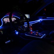 Blue Auto Car Atmosphere Interior Strip Wire Light Led Decor Lamp Accessories 1x Blue Auto Car Atmosphere Interior Strip Wire Light Led Decor Lamp Accessories 1x