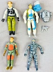 Vintage GI Joe Hasbro 3.75" Action Figures Lot of 4 with Some Gear.