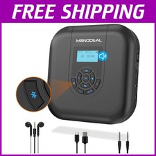 Portable Bluetooth CD Player with Stereo Speakers