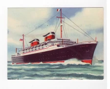 Granose Shipping card. Blue Riband Line “L’America"