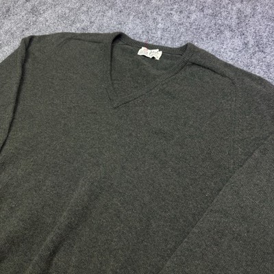 Vintage 70s/80s  Pringle  Men's Sweater V-neck Knit Sweeter Long Sleeve  Size Xl