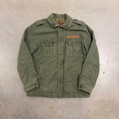 Vintage 00s No Boundaries Military Field Jacket Size M video thumbnail