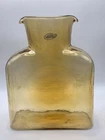 Blenko #384 Double Spout Amber Or Topaz Yellow Glass Decanter Pitcher Jug 2006