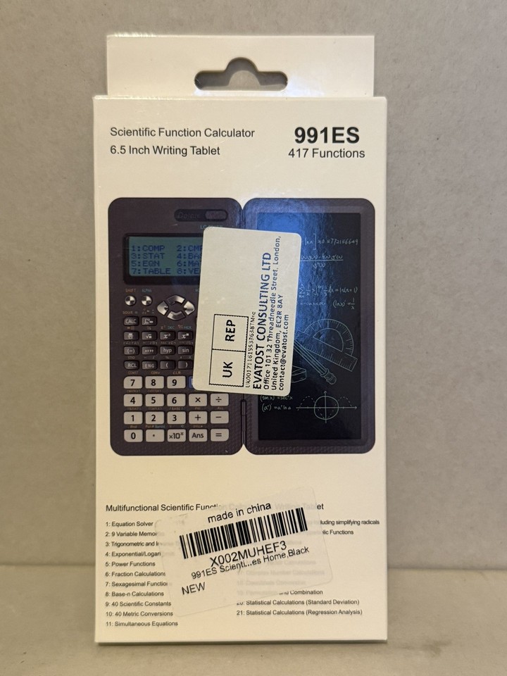 In Out Composing 991ES Scientific Calculator 417 Functions 6.5” LCD Writing Tablet 2 in ...