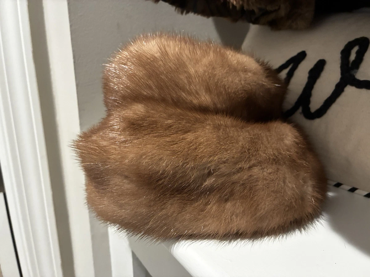 Vintage Milady Brown Faux Fur Bow Fedora Hat Women\'s Brown Made In UK Union Made Elegance transcends mere appearance; it embodies an  main image 2