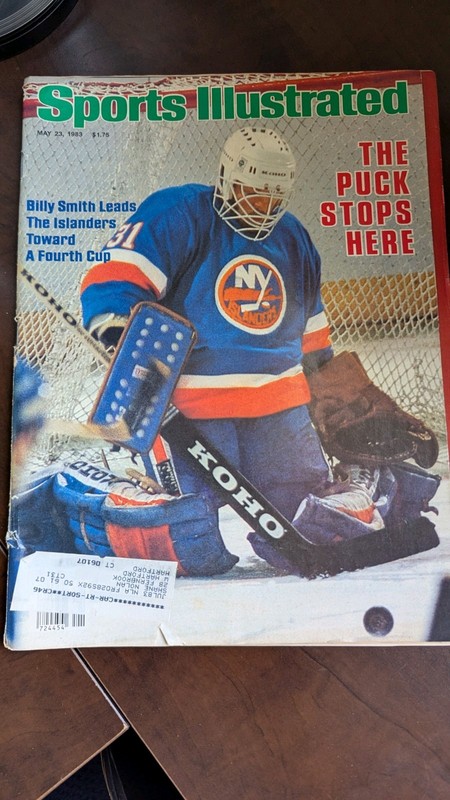 BILLY SMITH May 23, 1983 Sports Illustrated Magazine - the Puck stops here