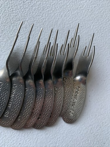 Juego 8 soportes de metal vintage Cornstix SS maíz en la mazorca - Imagen 7 de 10