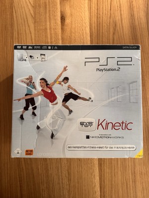 Sony PlayStation 2 Slim PS2 Silver Eye Toy Kinetic Bundle OVP