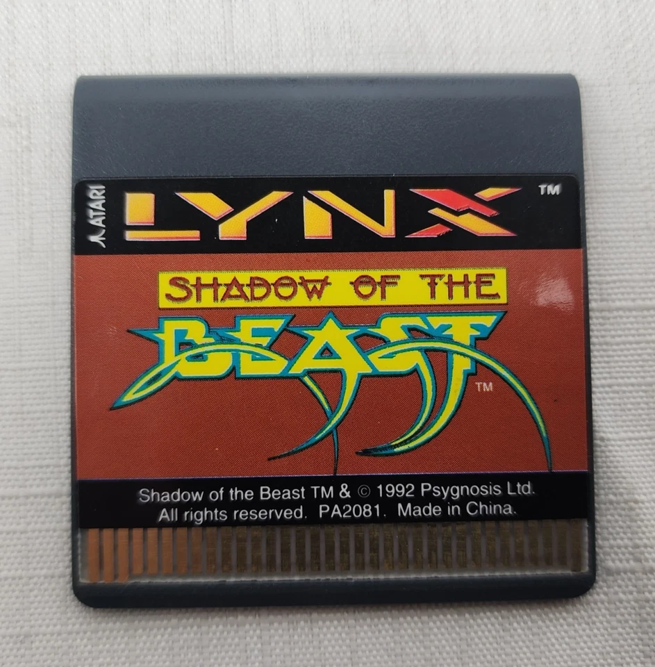 Shadow of the Beast - Atari Lynx Video Game Cartridge Complete with Manual & Box - Image 3 of 4