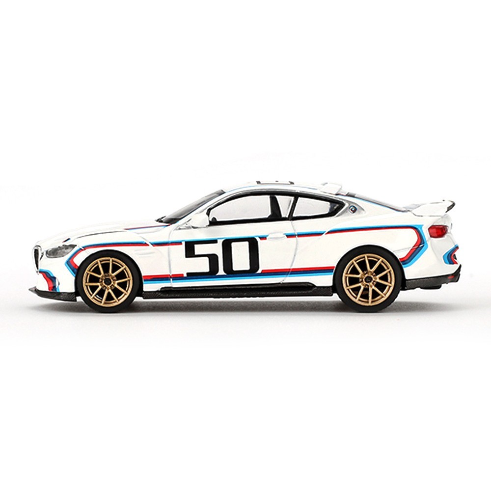MINI GT BMW 3.0 CSL #50 M POWER 1/64 DIECAST MODEL CAR WHITE