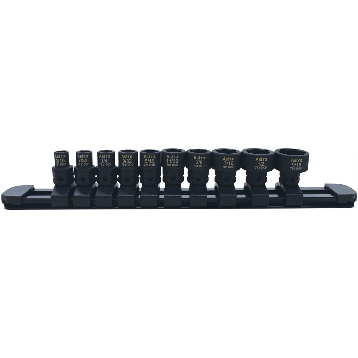 Astro Pneumatic 10-Piece 1/4? Drive Low Profile Nano Impact