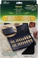 Clover Takumi Bamboo Interchangeable Circular Knitting Needle Set-