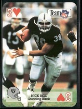 1992 Sport Decks NFL Playing Cards #3 of Hearts Nick Bell