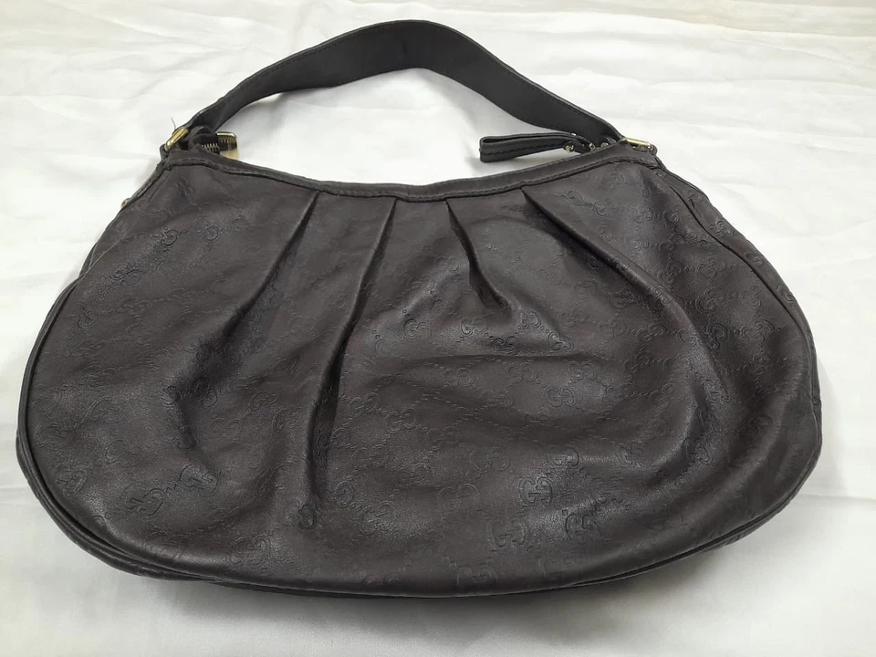 Bolsa hobo de couro com monograma Gucci GG - Imagem 3 de 4