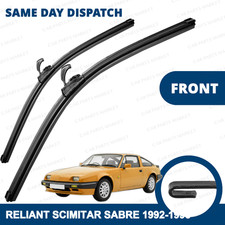 Front Windscreen 15" 15" Wiper Blades Pair for Reliant Scimitar Sabre 92-95