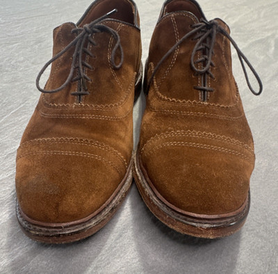 Allen Edmonds Fullerton Brown Suede Oxford Men
