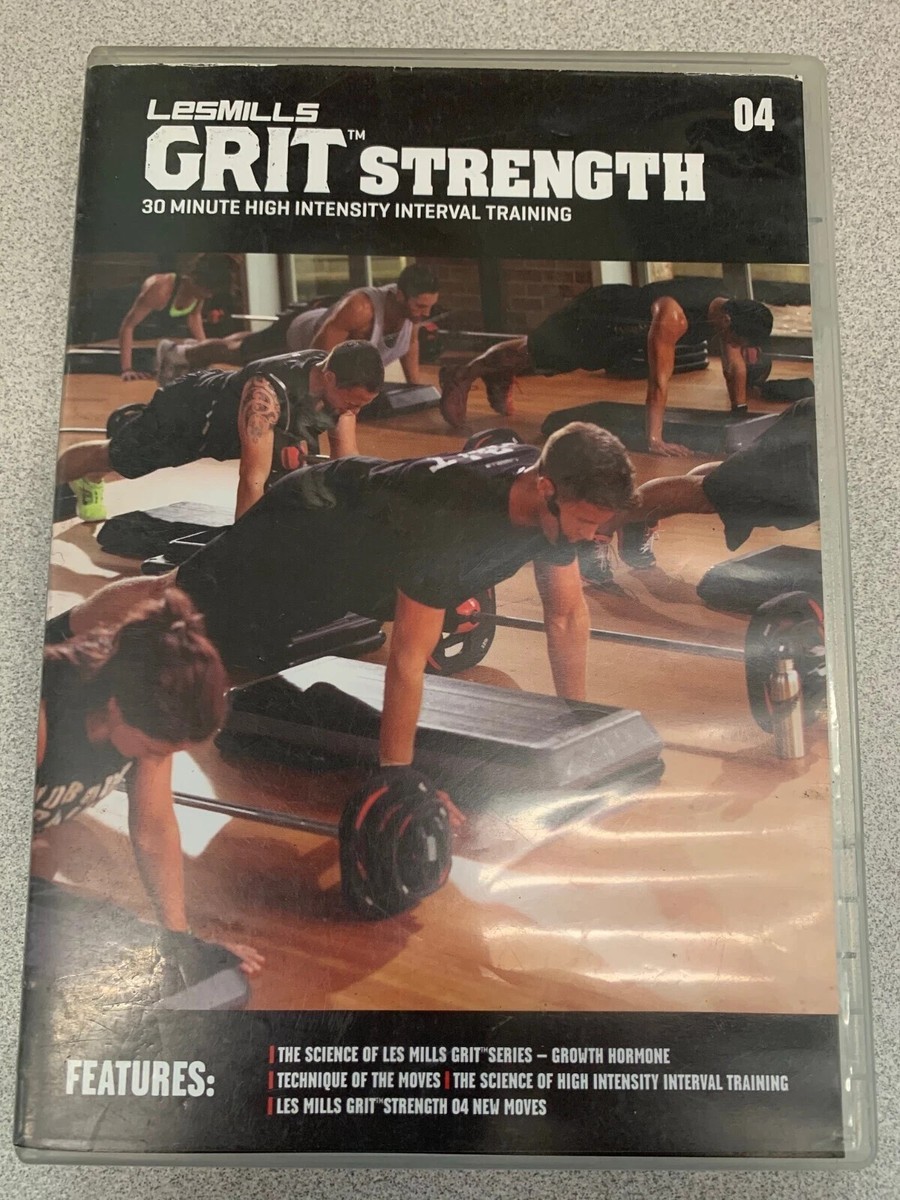 Les Mills GRIT STRENGTH 04 CD, video, notes hiit Partial kit