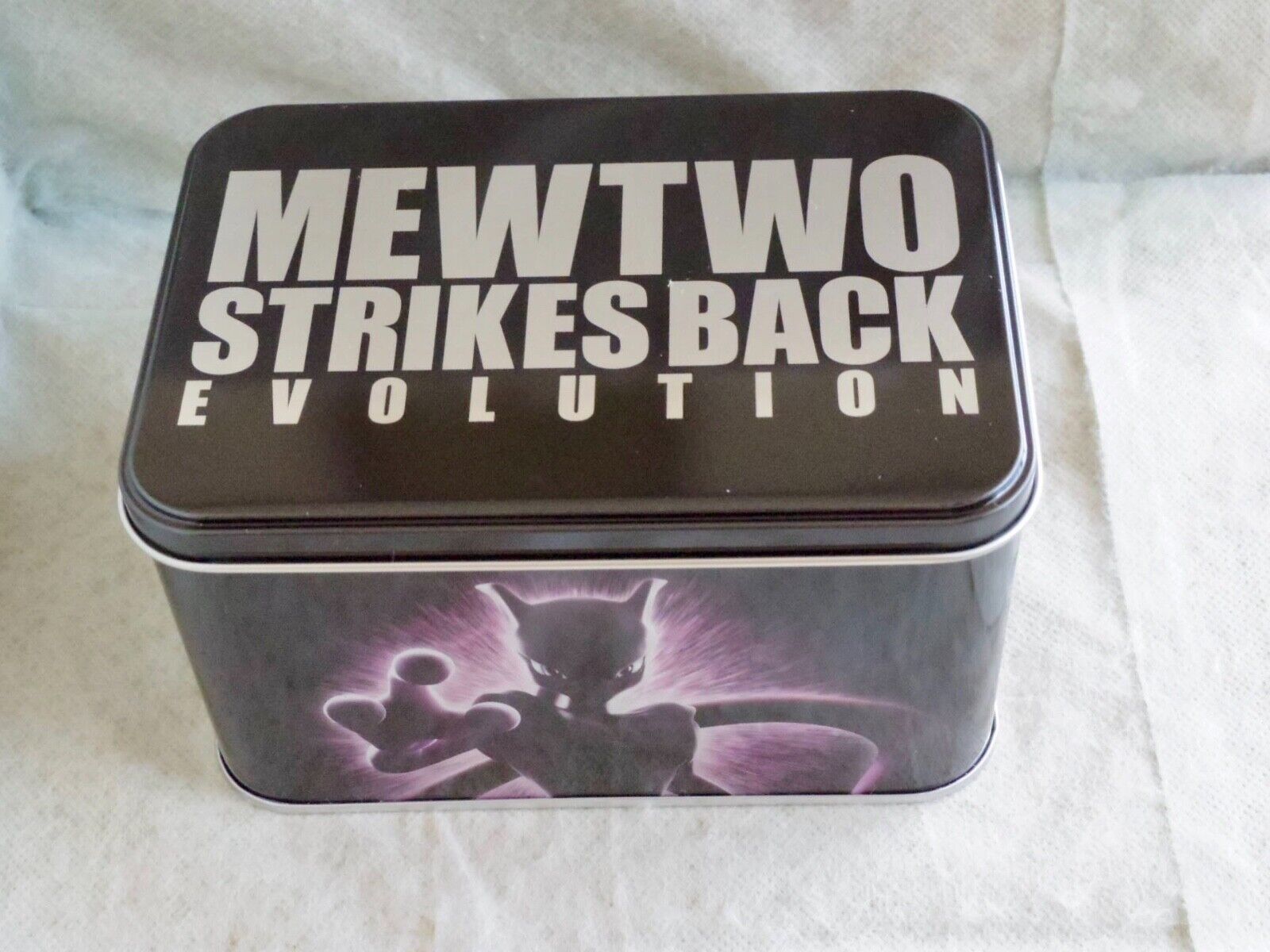 Opening *NEW* Exclusive Mewtwo Strikes Back Evolution Tin w/ RARE