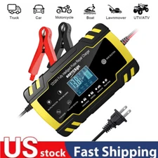 Smart Car Battery Charger 12V/24V 8A/4A with Temp Compensation for AGM Marine