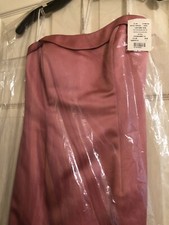✨DAVIDS BRIDAL ROSE Pink SIZE 8 Strapless ALine Dress, Train BRDSMAID 81026 Gown