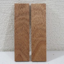 Mahogany Wood Knife Scales Figured Exotic Bookmatched Blank 6'' x 1.5'' x 5/16''