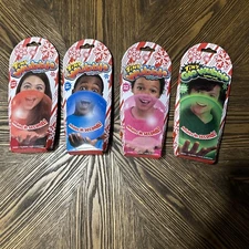 Tiny Wubble Bubble Ball Lot of 4: Candy Red, Icy Blue, Party Pink, & GLOW Green