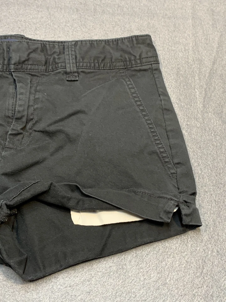 Pantalones Cortos Casuales Gap Adulto 00 Mujer’s Negro Algodón y Spandex Foto 3 de 4