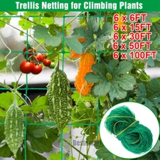 30ft/50ft/100ft Heavy Duty Plant Grow Trellis Netting Polyester Plant Climb Net