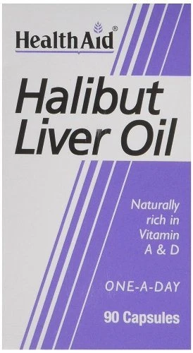 Aceite de hígado de halibut Healthaid - 90 cápsulas - Imagen 1 de 6
