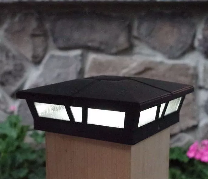 Solar deck post lights 6x6 deals