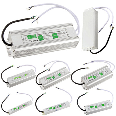 Outdoor Waterproof Power Supply Adapter Transformer AC - DC 12V LED Light Driver