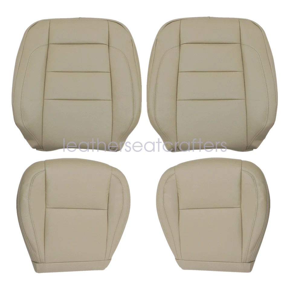 Fits 1998-2005 Lexus GS300 GS400 GS430 Front Bottom / Top Seat Cover Ivory Tan - Image 2 of 4
