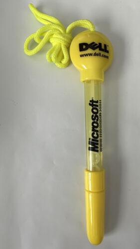 DELL and MICROSOFT Promotional Bubble Wand / Pen / Lanyard - Picture 1 of 4