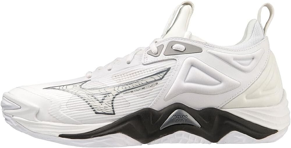 MIZUNO Volleyball Shoes WAVE MOMENTUM 3 LOW White Gray V1GA2312