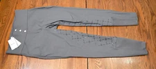 Horze, New, Desiree silicone full seat breeches, Grey, 28
