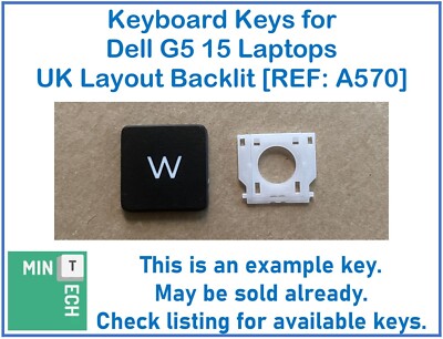 Tastatur Ersatz Tasten für Dell G5 15 Laptops UK Layout Hintergrundbeleuchtung