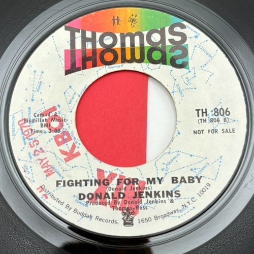 Donald Jenkins A New World Beautiful / Fighting For My Baby 45 Vinyl Soul Promo - Picture 2 of 6