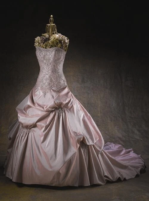 House of Wu Colección Privada Lt Dorado Vestido de Novia Vestido de Novia Talla 12 Nuevo Con Etiquetas Foto 3 de 4