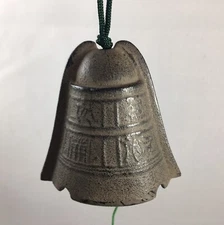 Japanese Furin Wind Chime Iron Iwachu Hisabi Bell Ancient Color Made in Japan