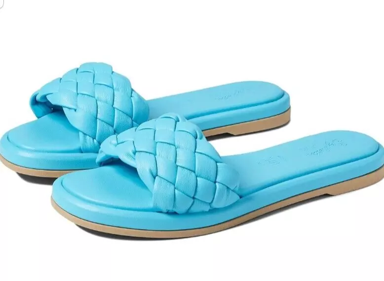 Seychelles Bellissima Women s Woven Slide Sandals Blue Size 8.5 NWOB