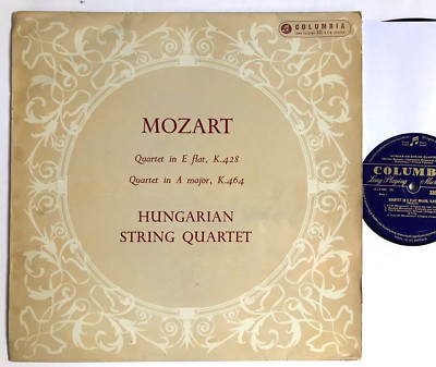 Ungarisches Streichquartett MOZART Quartets Columbia 33CX 1599 S/G SELTEN Mono