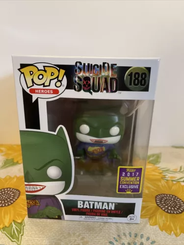  The Joker As Batman POP Vinyl Figure #188 SDCC 2017 Suicide Squad Funko New!