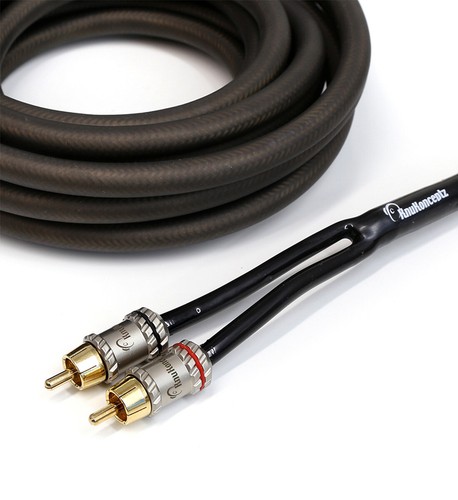 KnuKonceptz Krystal Twisted Pair OFC 2 Channel Smoke RCA Cable 1 Meter - Picture 2 of 3