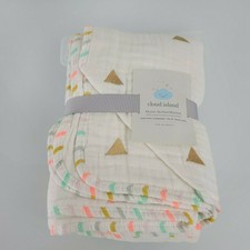 cloud island muslin quilt blanket
