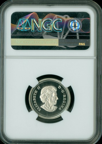 2004 CANADA SILVER / GOLD POPPY 25 CENTS NGC MAC PF69 ULTRA HEAVY CAM RARE . - Picture 2 of 2