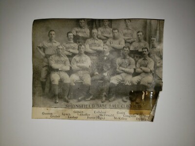 Springfield Maroons Springfield Maroons 1895 Team Picture Baseball Frank Shannon Pete ...